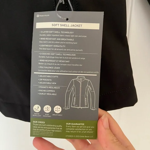 NWT Eddie Bauer Women’s Soft Shell Jacket - Picture 3 of 9